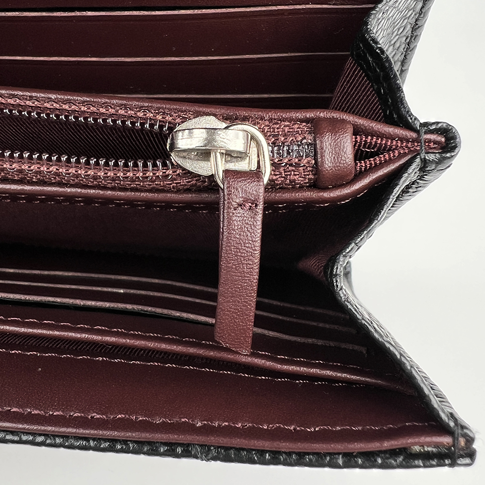 CHANEL LONG FLAP WALLET 香奈兒 魚子醬牛皮長夾 黑 / 銀扣 